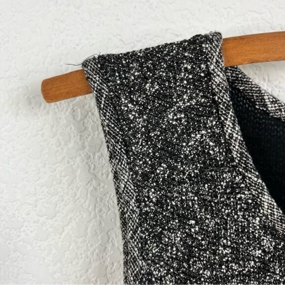 Theory Tweed Cozma Aglow Fit Flare Contrast Menswear Dress - Picture 5 of 11